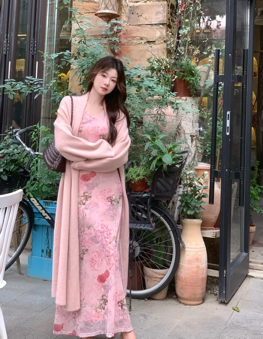 EIA一尧【蔷薇花园】毛织外套气质慵懒秋冬韩版保暖开衫日常百搭女