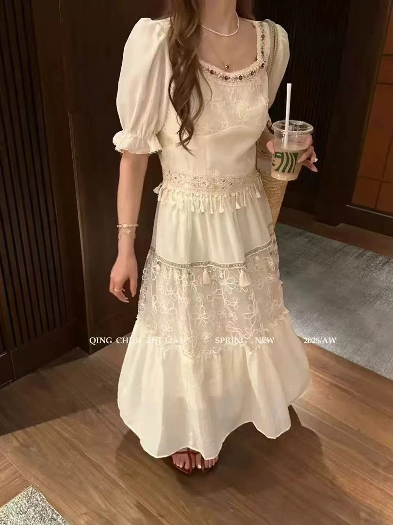 设计感流苏小衫蕾丝拼接半身裙时尚套装女春季新款百搭两件套