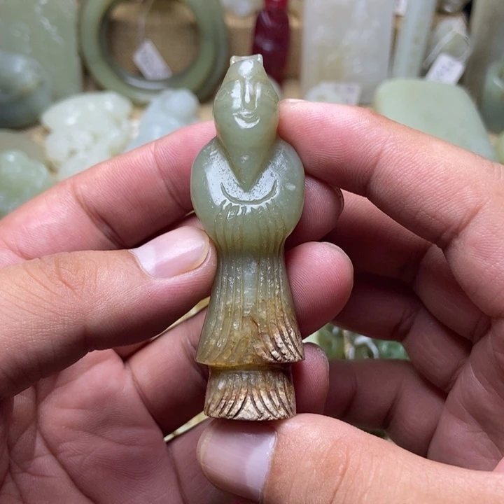 和田玉未镶嵌挂件