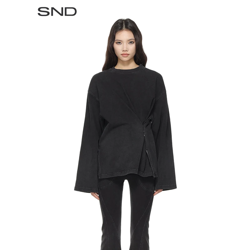 【OUDE WAAG 设计师品牌】SND SS25 宽松洗水长袖上衣 时尚休闲