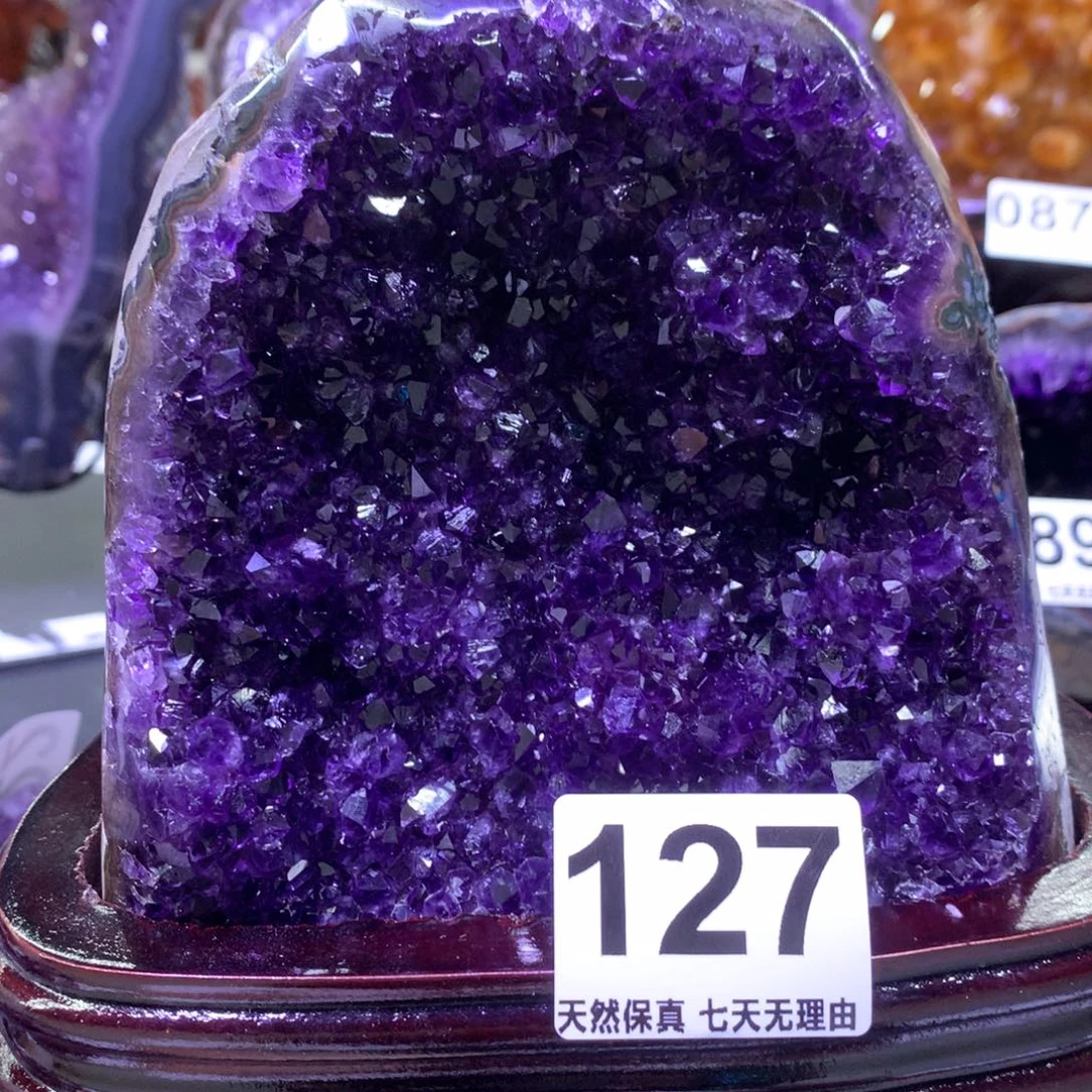 未镶嵌紫晶摆件水晶