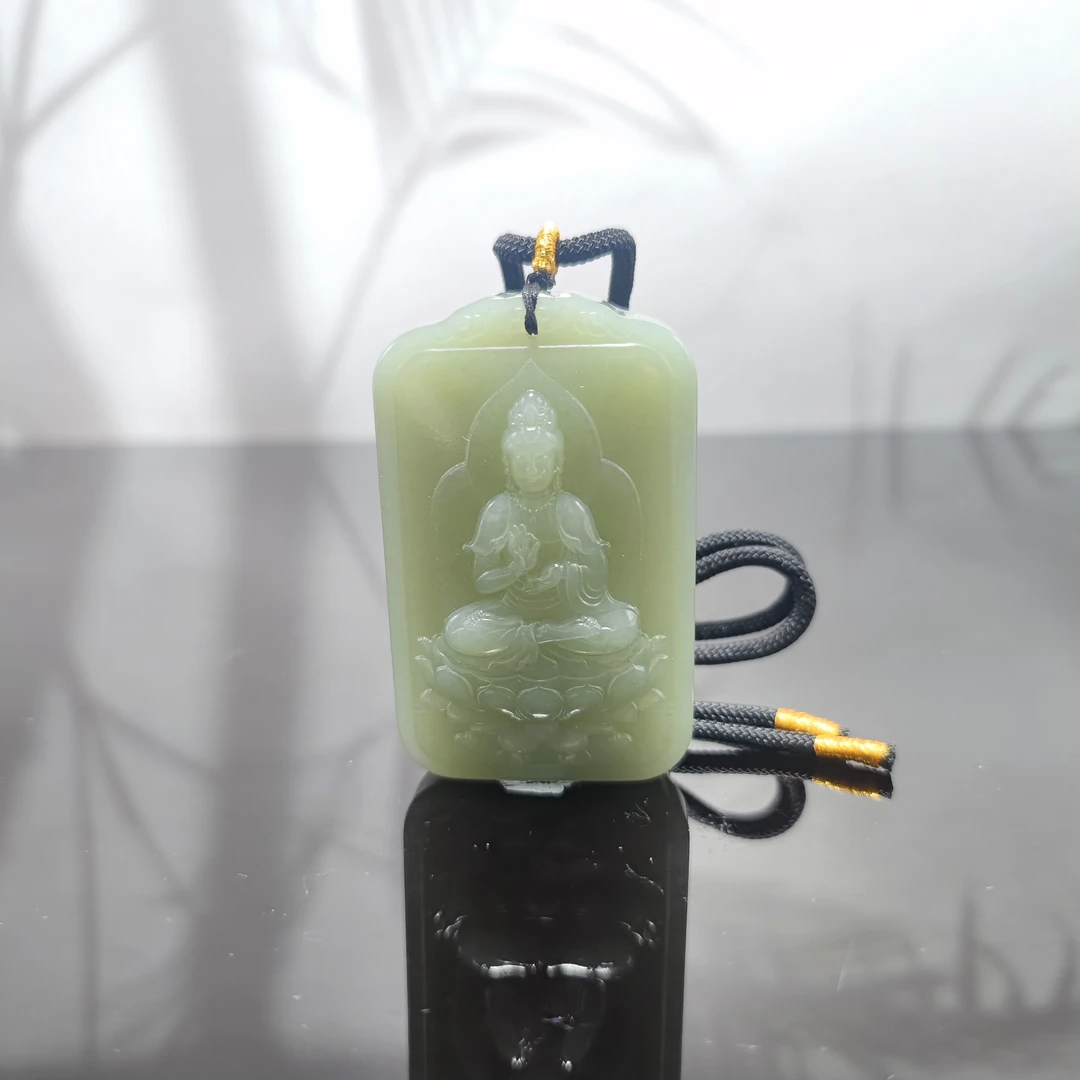 T和田玉观音吊坠0393