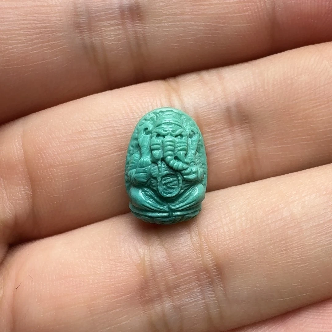 绿松石未镶嵌象神