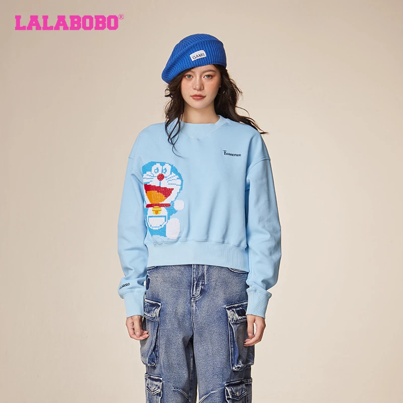 1086【金拐子】LALA圆领套头针织印花卫衣ABCD-WSTS15