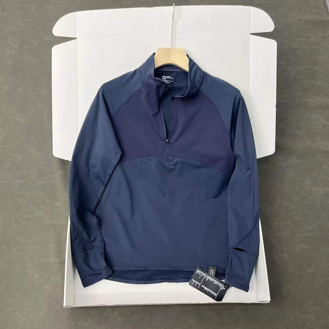 加单户外 磨毛拉绒 男士户外运动滑雪跑步长袖加绒速干衣