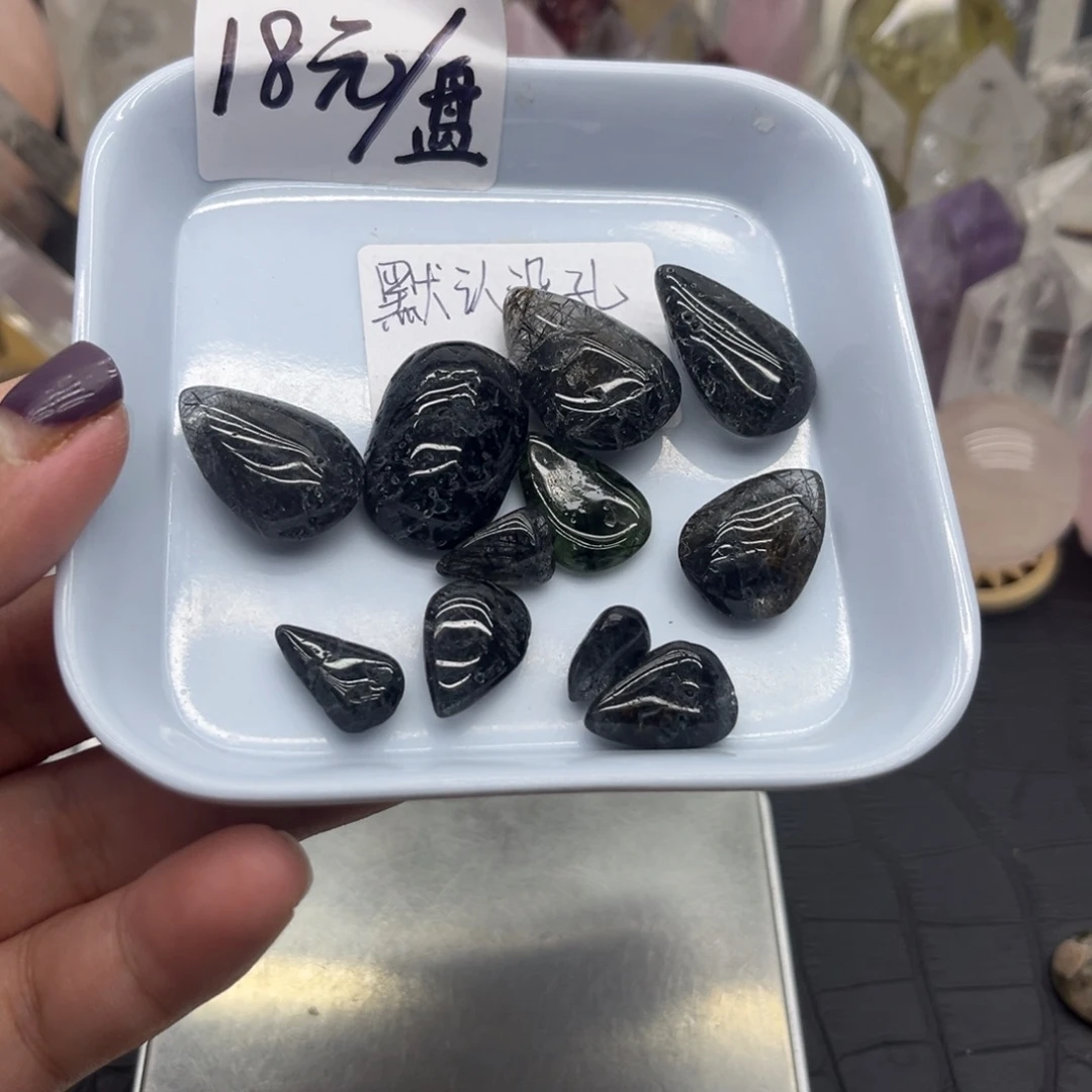 水晶珠宝半成品未镶嵌10 黑发晶