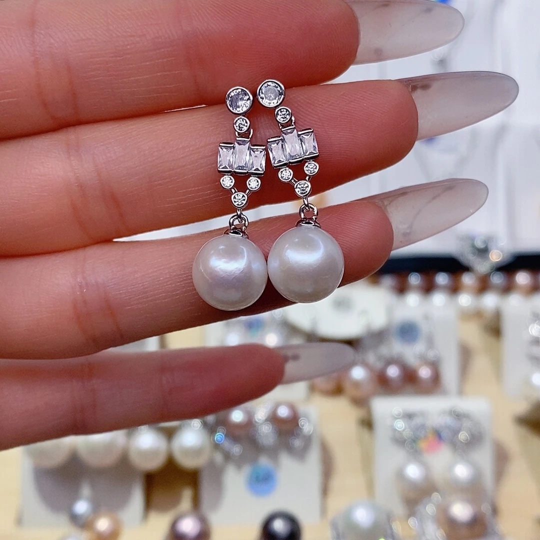 未镶嵌耳饰淡水珍珠