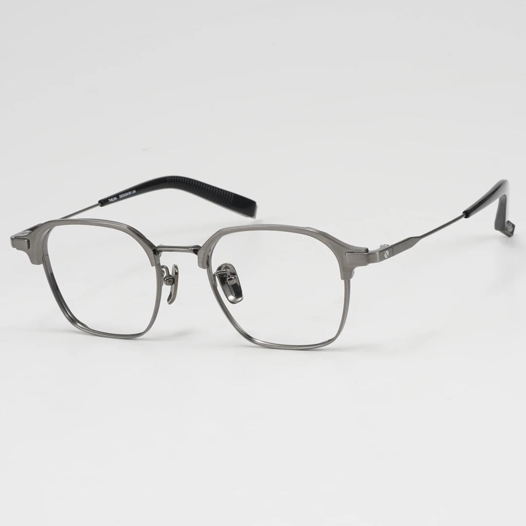 【免费配度数】JINGGEGE敬哥哥 T 55 机械美感小帽檐高度数眼镜框