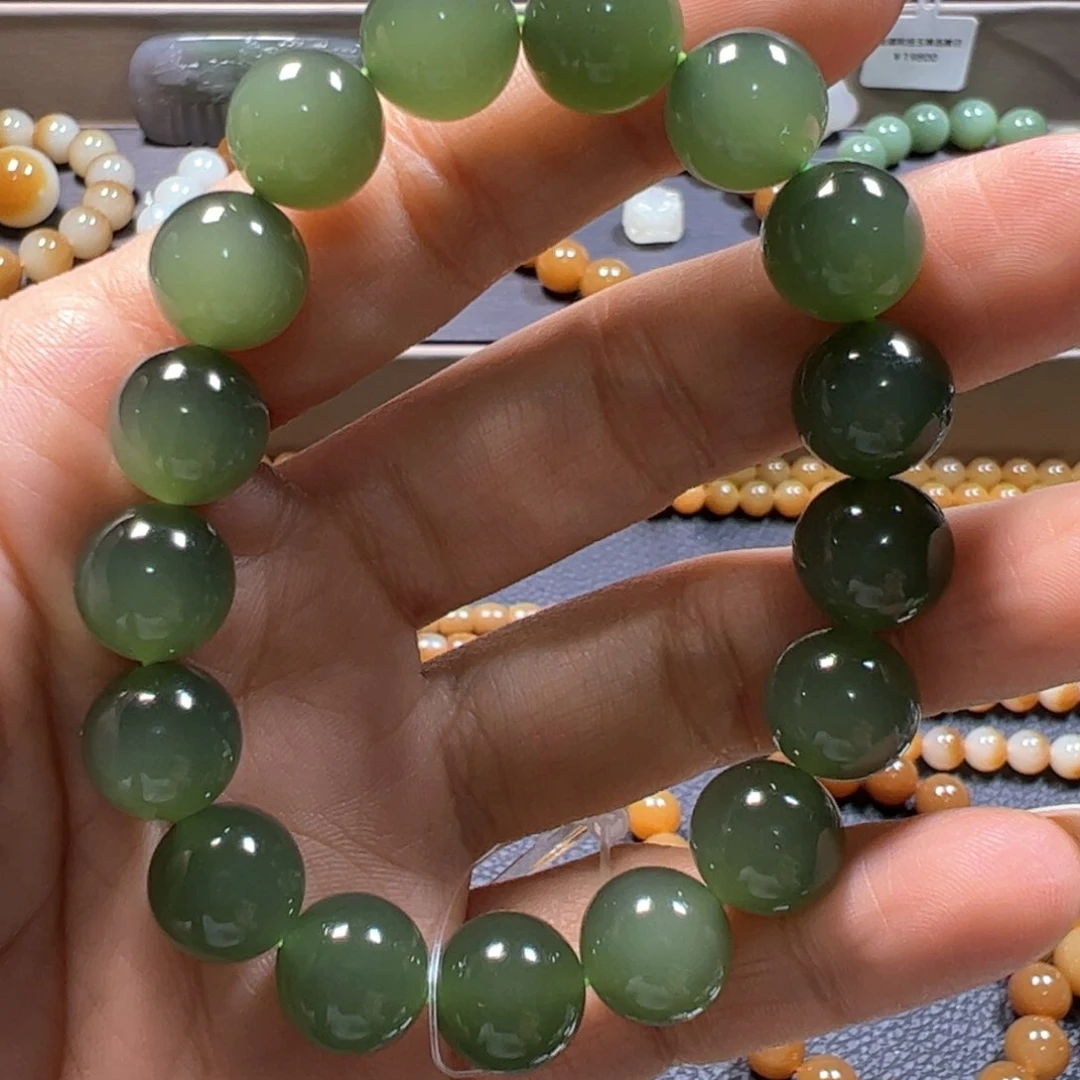 和田玉手链未镶嵌留****声