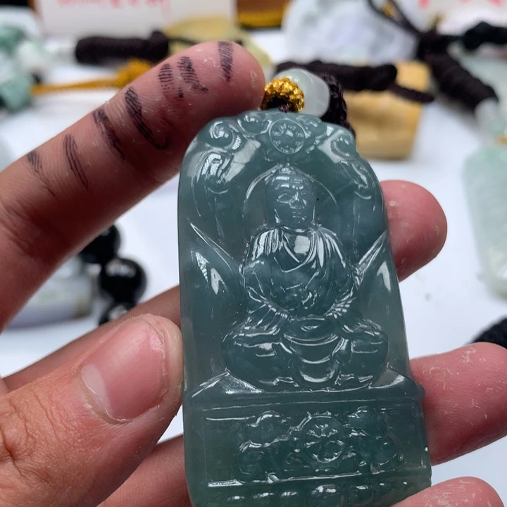 颈饰未镶嵌翡翠保真天然a货翡翠