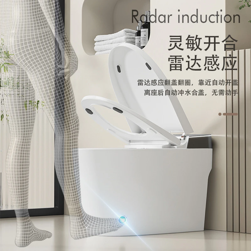 家用全自动智能马桶无水压限制坐便器虹吸式内置泡沫盾静音节