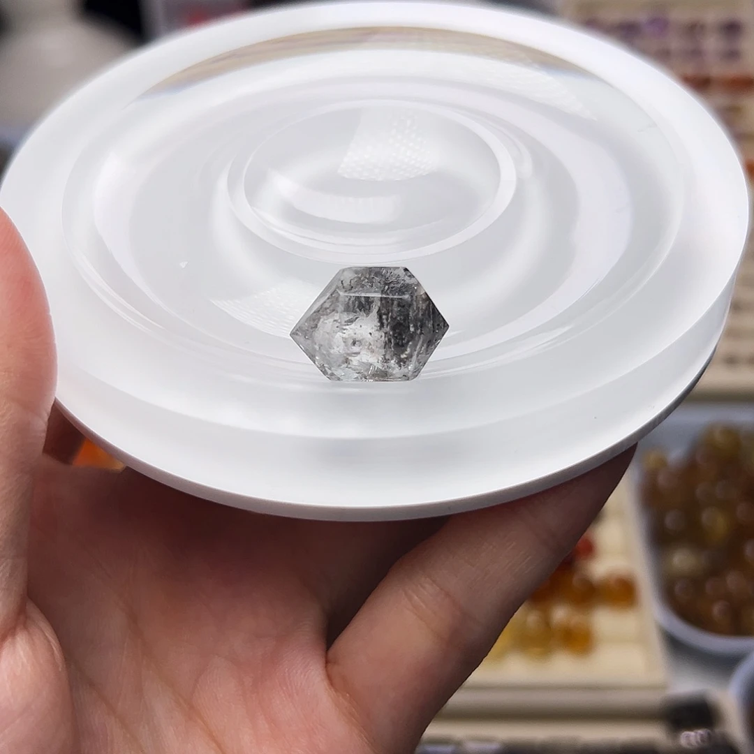 水晶天然水晶定制打孔不退换未镶嵌3****3