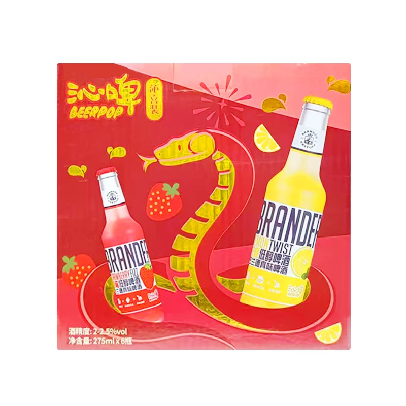 巴兰德低醇果味啤酒275ml*6礼盒装