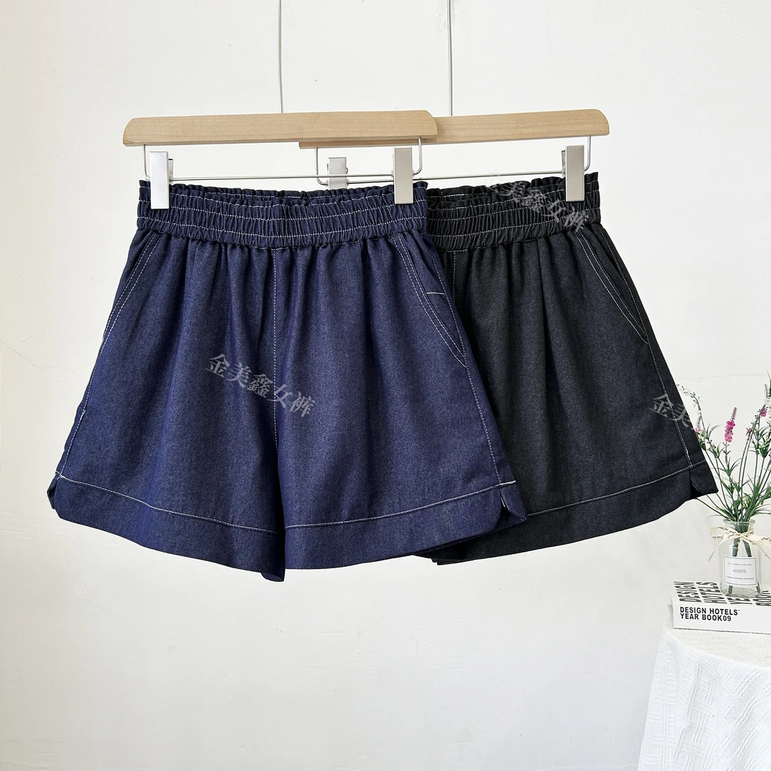 夏季新款牛仔短裤女高腰外穿百搭薄款宽松
