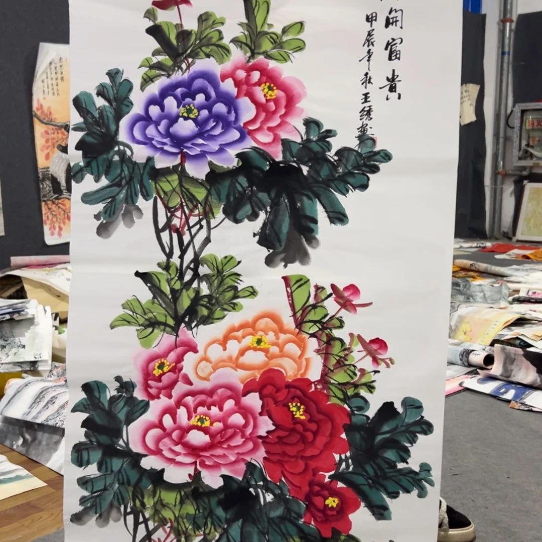 国画国画作品画心一张