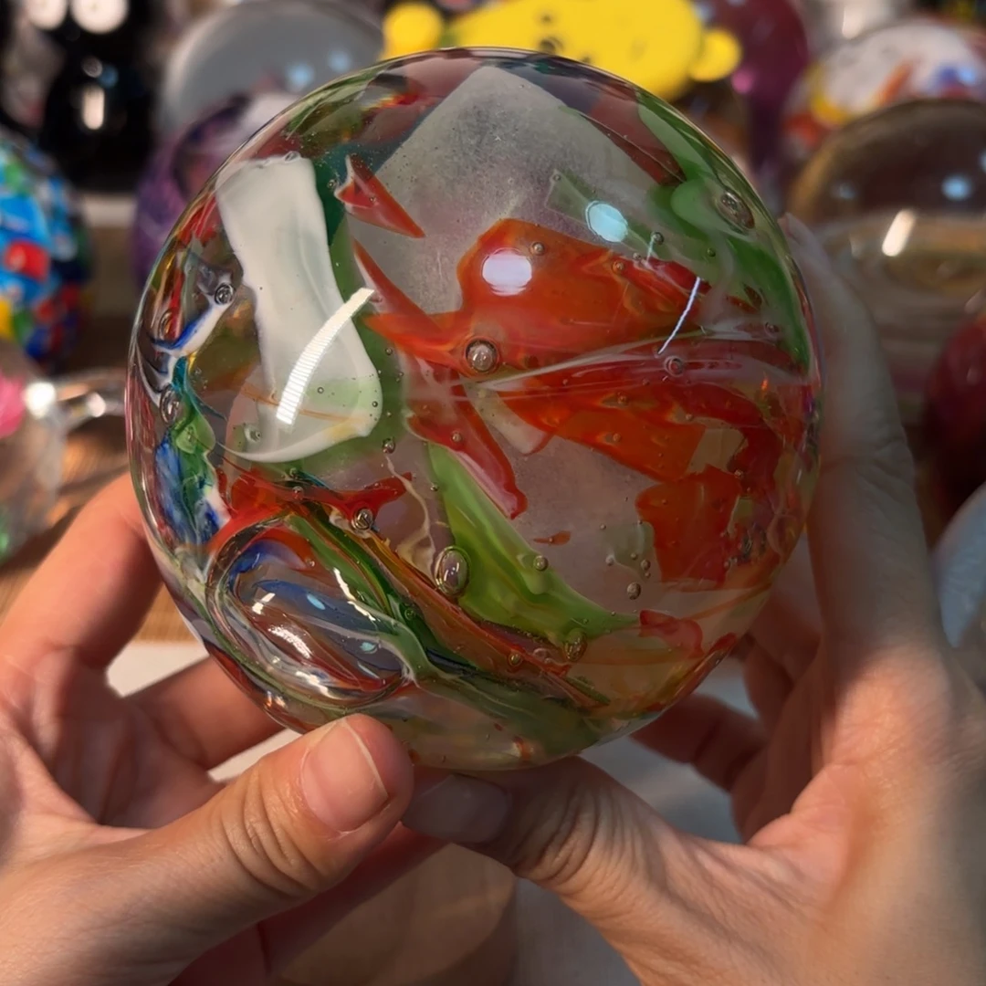 天***色手工艺品琉璃瑕疵