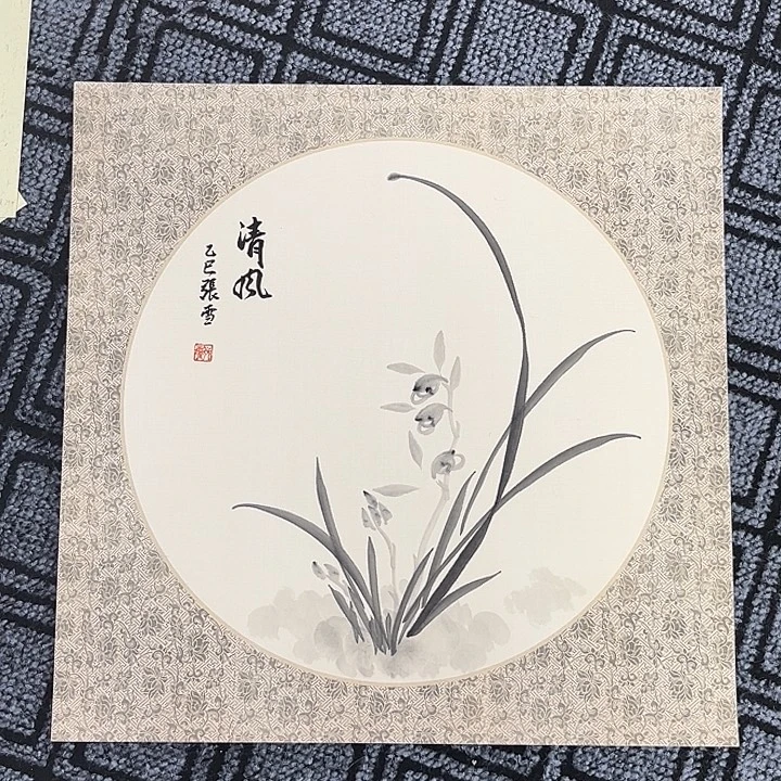 国画50.50硬卡花鸟作品m