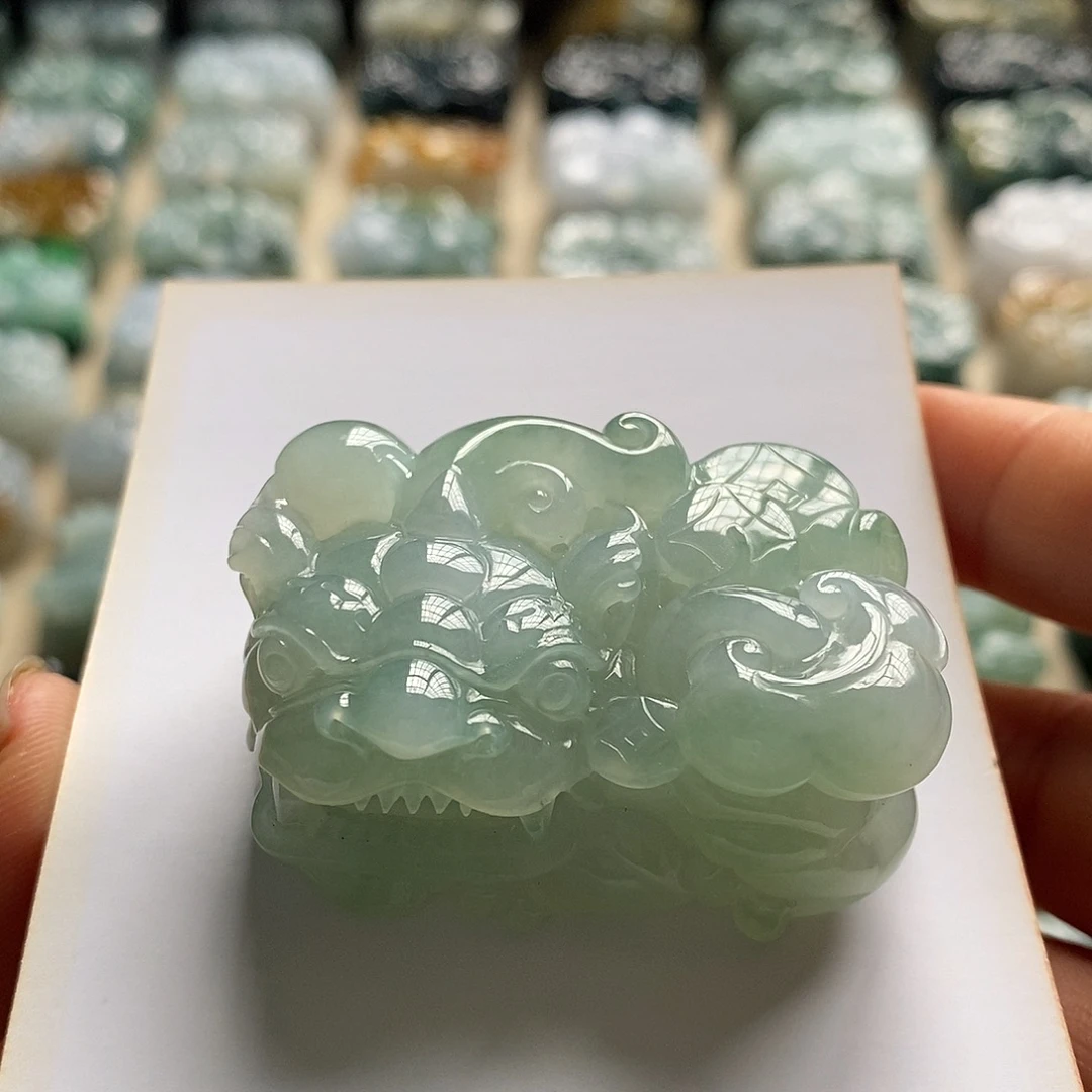 颈饰未镶嵌翡翠天然翡翠貔貅吊坠