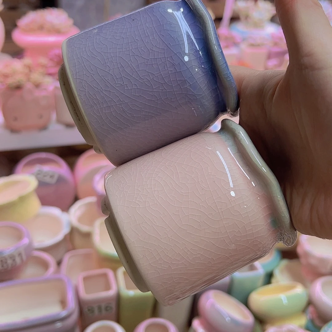 陶瓷花盆当场满12包邮