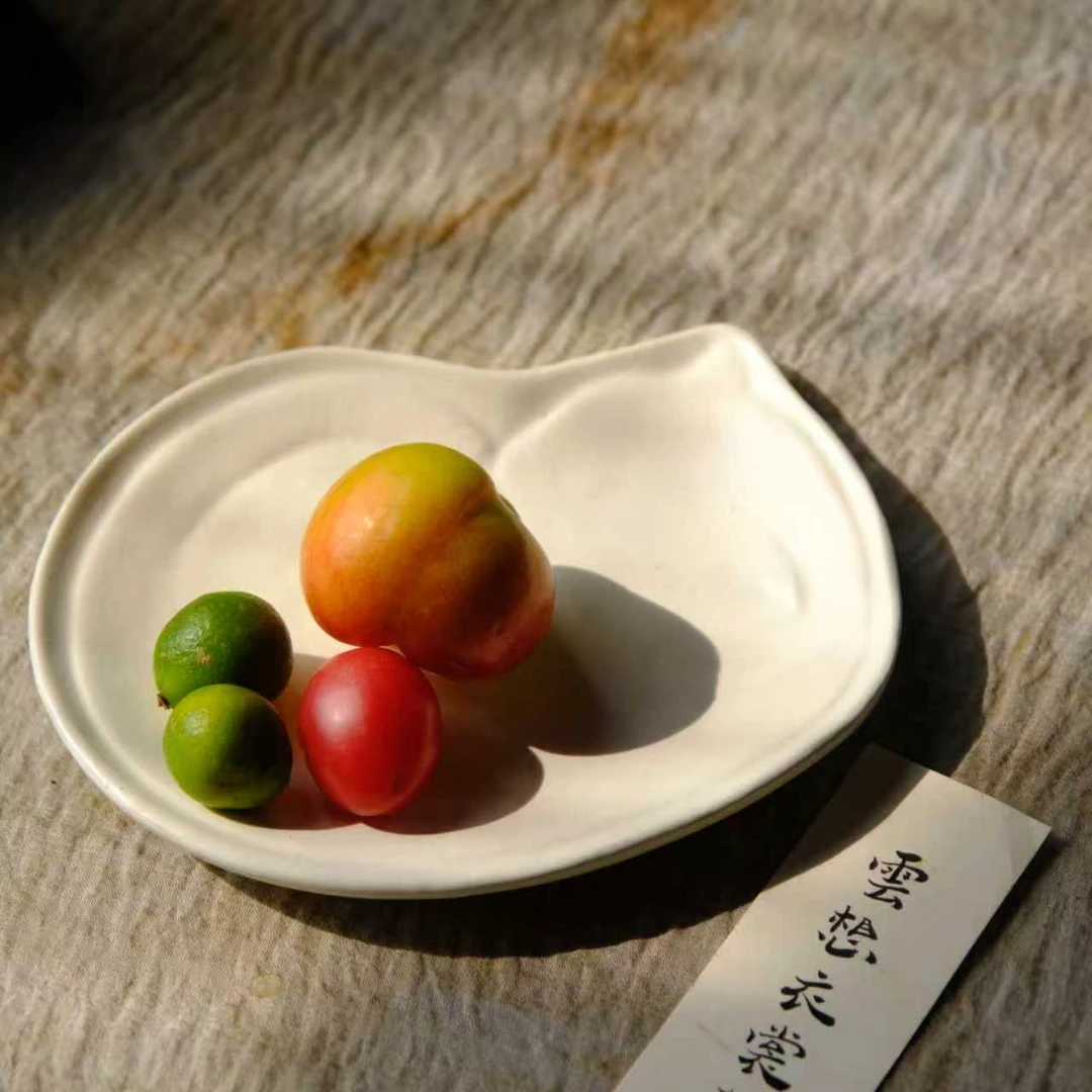 小喜宅 喜云朵团团猫盘（直径约15cm）