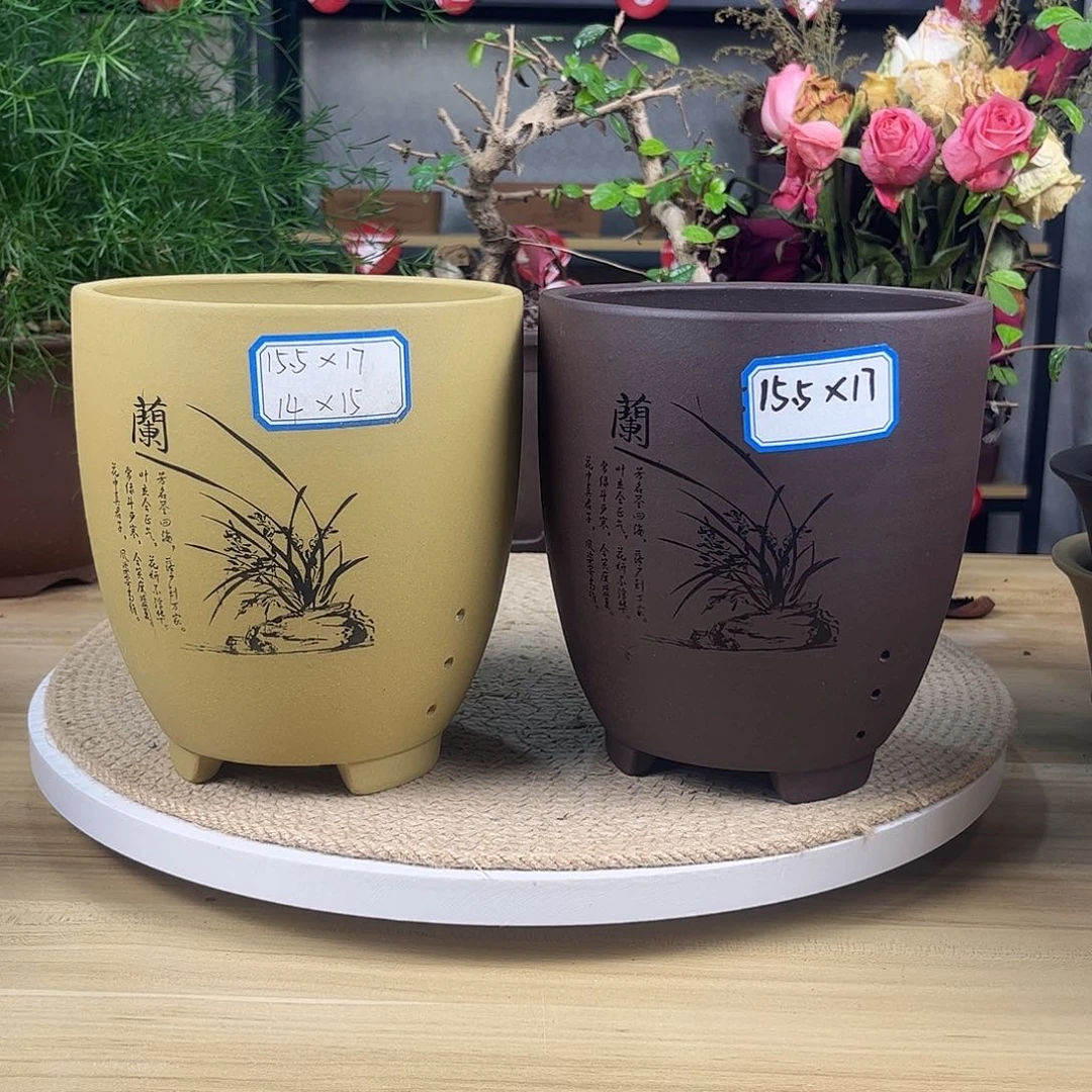 紫砂花盆紫砂花盆