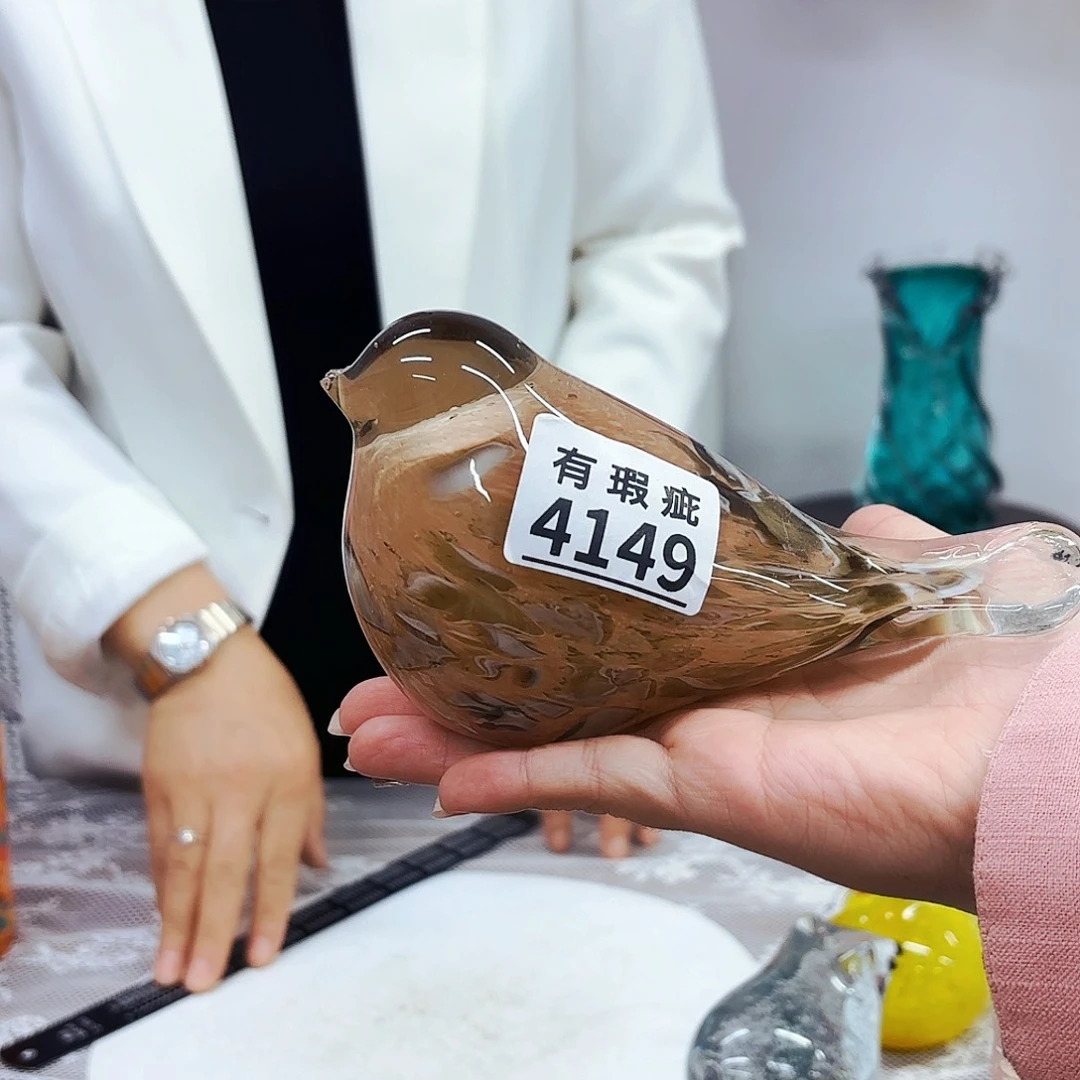 鸟4149 安妮琉璃摆件瑕疵