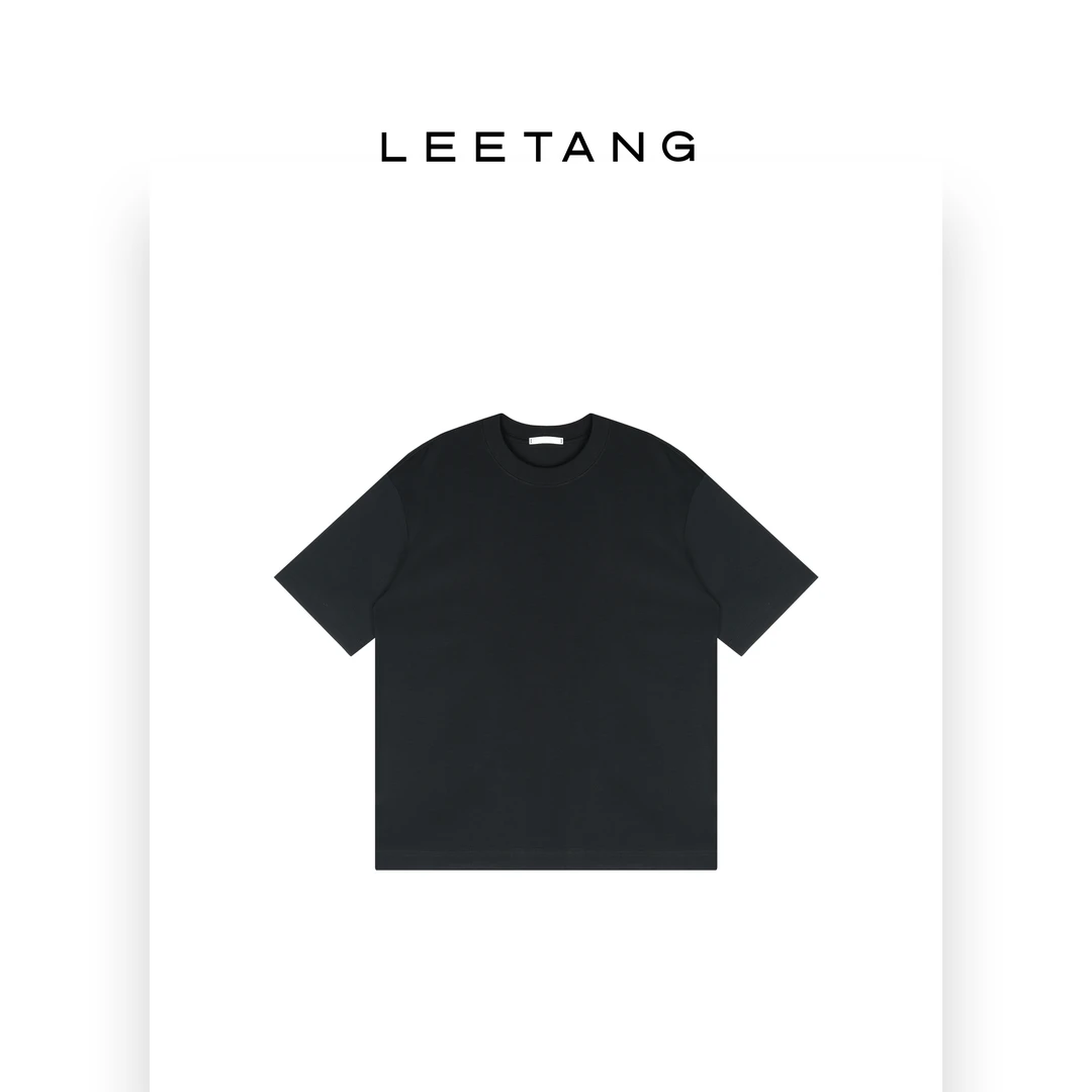 【LEETANG】简约纯色微弹休闲短袖T恤LT-GLS1023