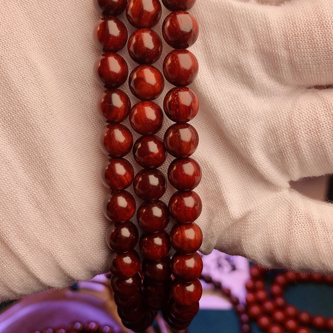 橙****手串/手链檀香紫檀（小叶紫檀）0.8无胶无蜡