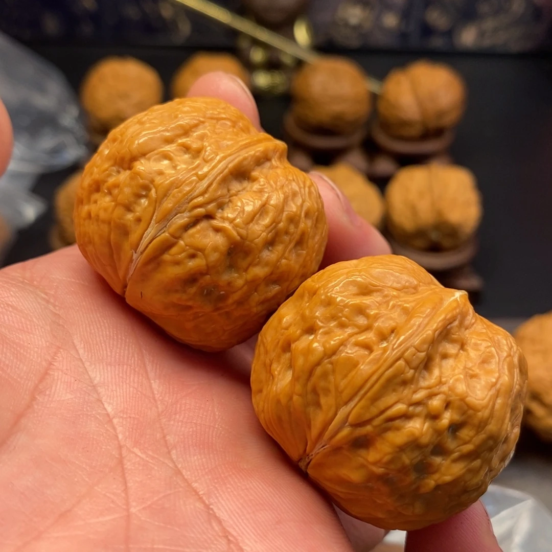 把件文玩核桃黄金蟒