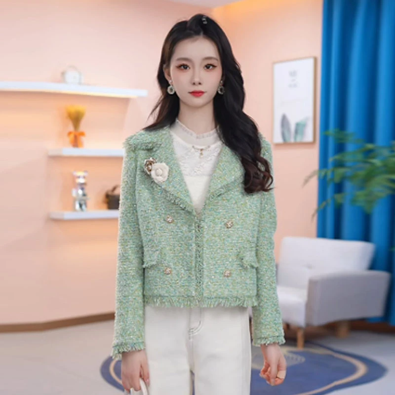 【外套】秋季时尚女神修身洋气宽松气质休闲百搭显瘦减龄外套女