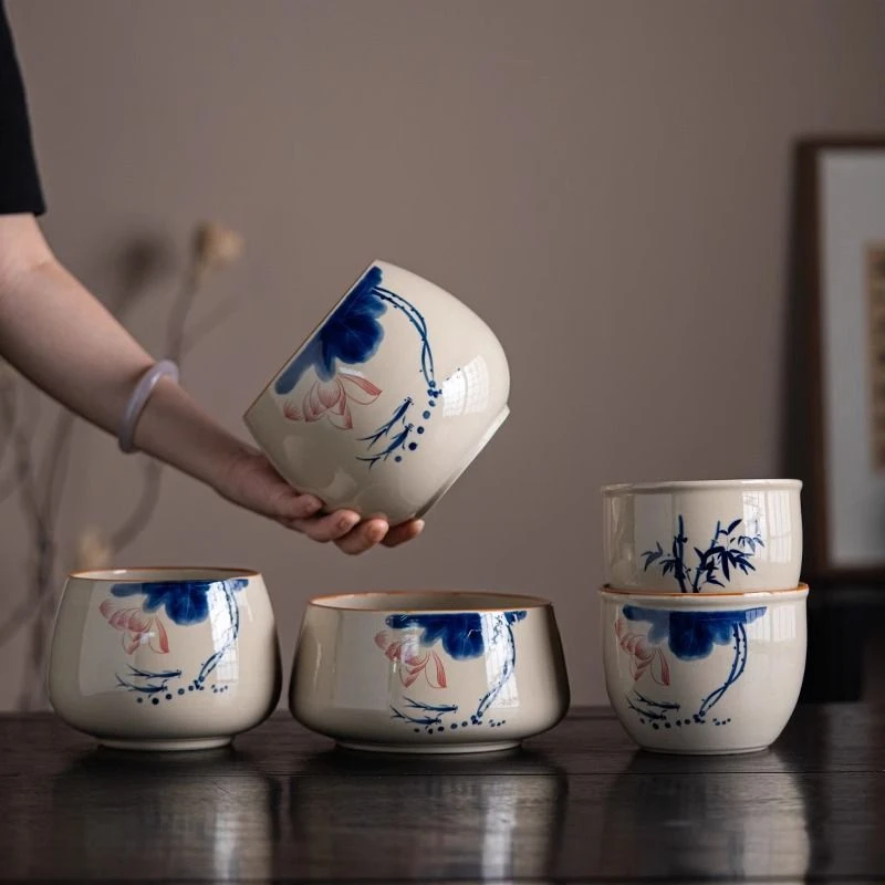 茶洗家用陶瓷茶渣缸桌面大小号水盂建水桶功夫茶道配件茶水洗茶洗