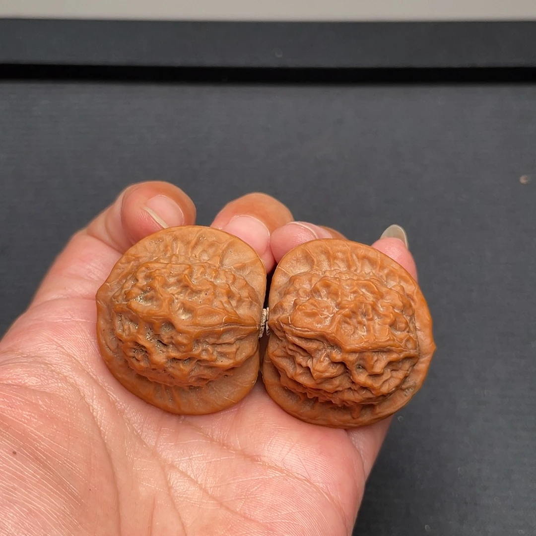 把件猴头核桃38×37全品头茬瓷娃娃XM3496