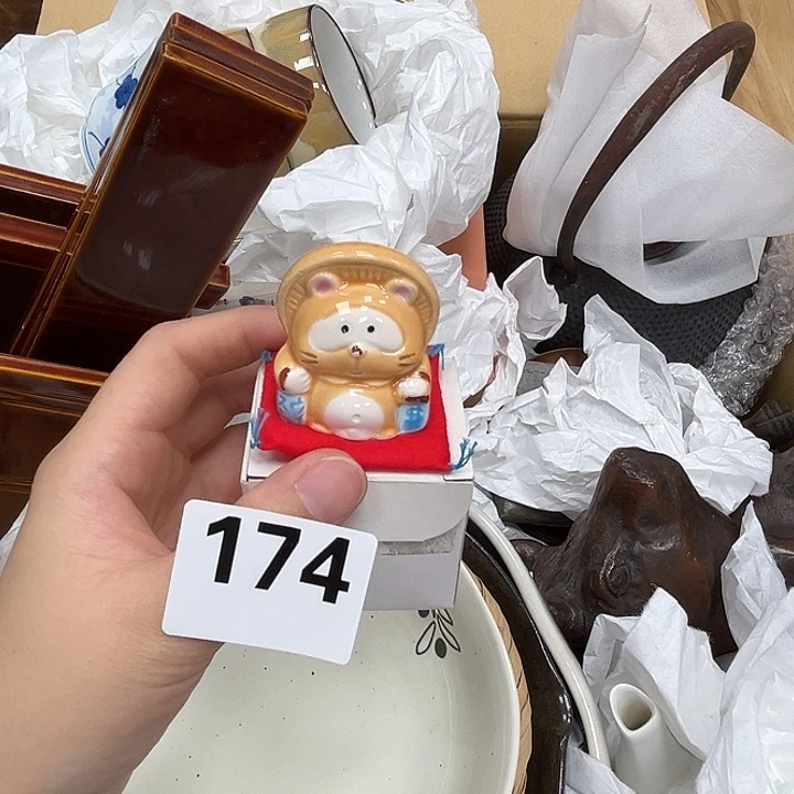瓷片呀工艺品摆件瓷器摆件正能量