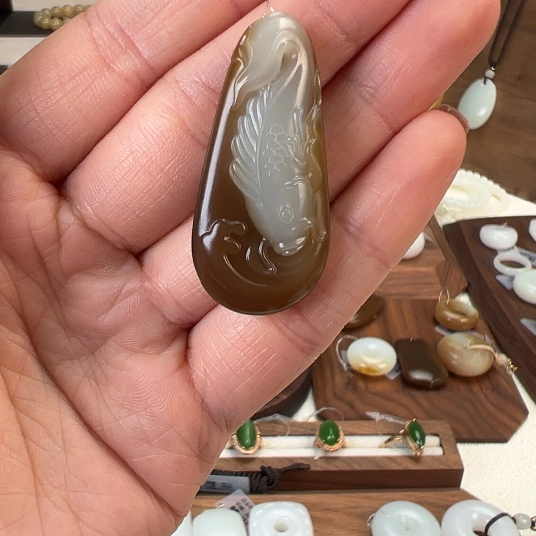 和田玉（白玉）未镶嵌颈饰11.9g