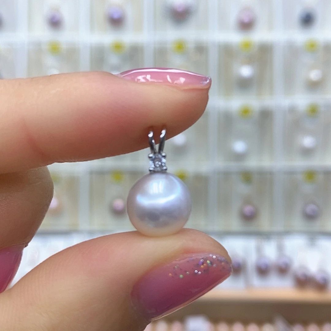 淡水珍珠未镶嵌吊坠(赠链)
