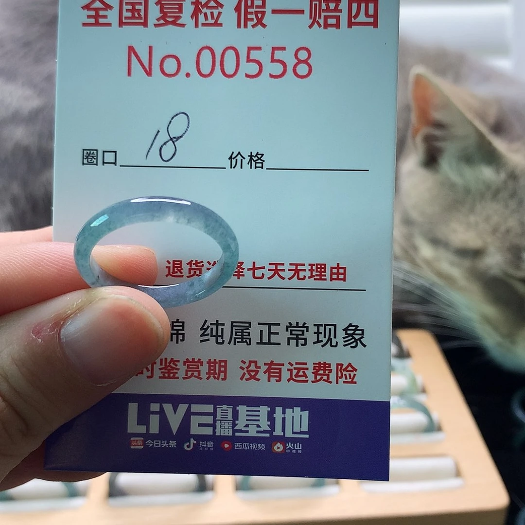 翡翠戒指未镶嵌天然翡翠