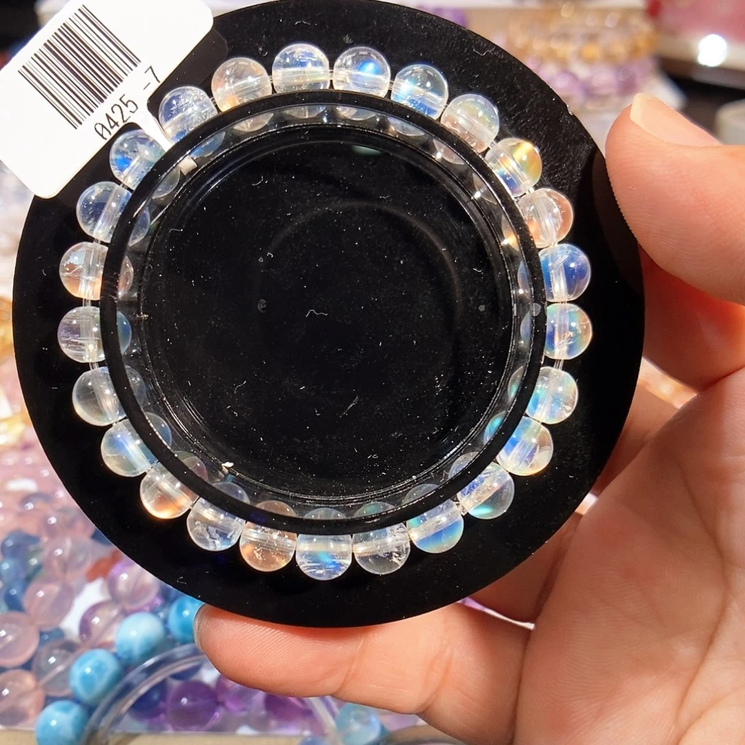 未镶嵌手链水晶马岛月光7mm