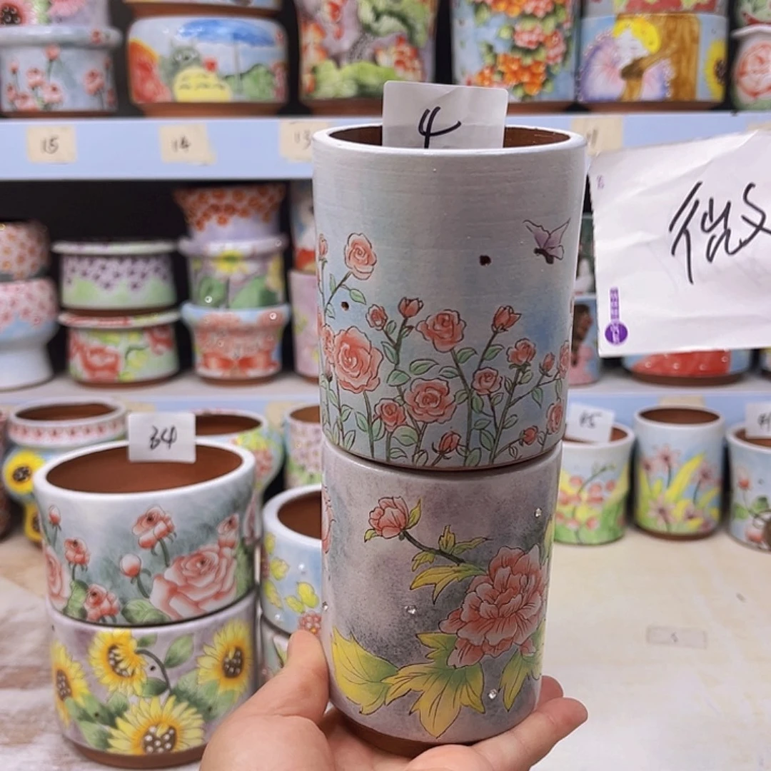 一物一拍所见所得手绘花盆4