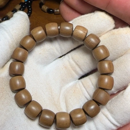 檀香木全陈化老料把件串