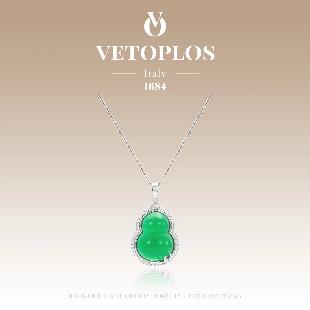 坠链均925银 【绿意葫芦】vetoplos秋冬款葫芦项链F4874