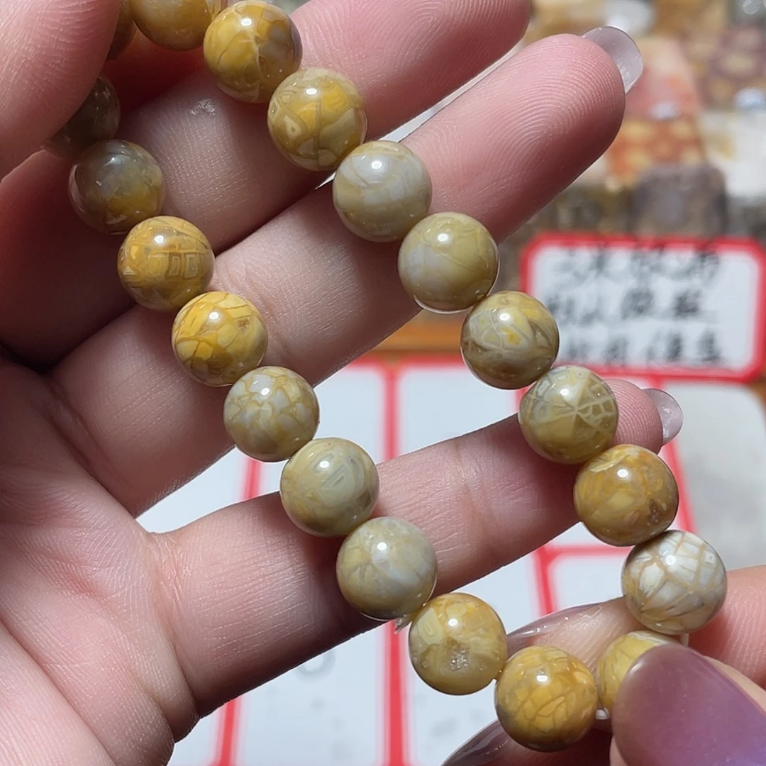 硅化珊瑚（珊瑚玉）合金颈饰
