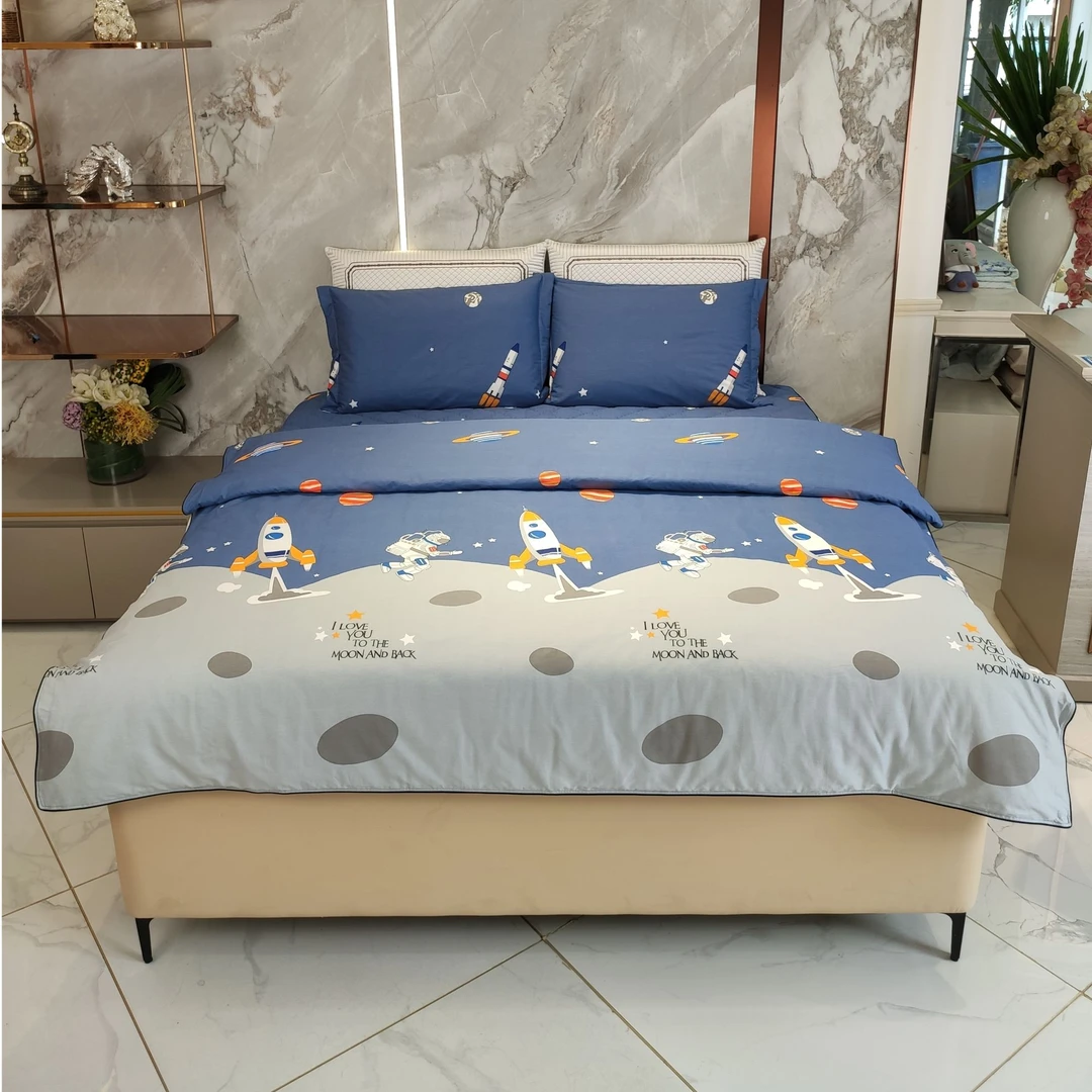 【专柜同款】泰象牌棉床笠四件套可爱印花小清新卧室宿舍四季通用