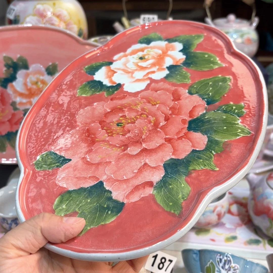 景德镇手绘高温釉下彩陶瓷茶具