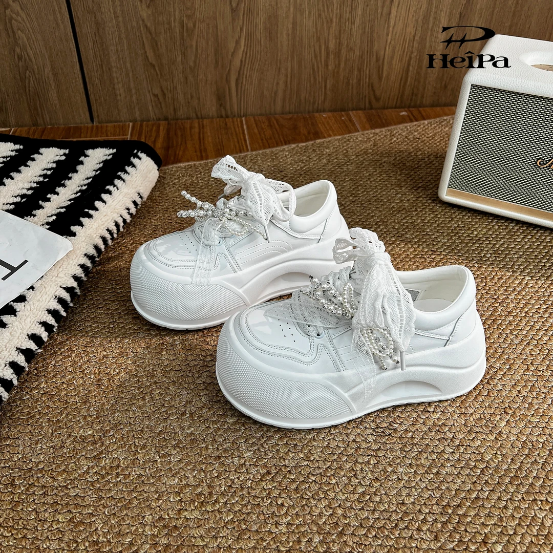 【HeiPa】广州安暖家（薄雾白）ins潮走秀厚底休闲鞋运动百搭CEB65