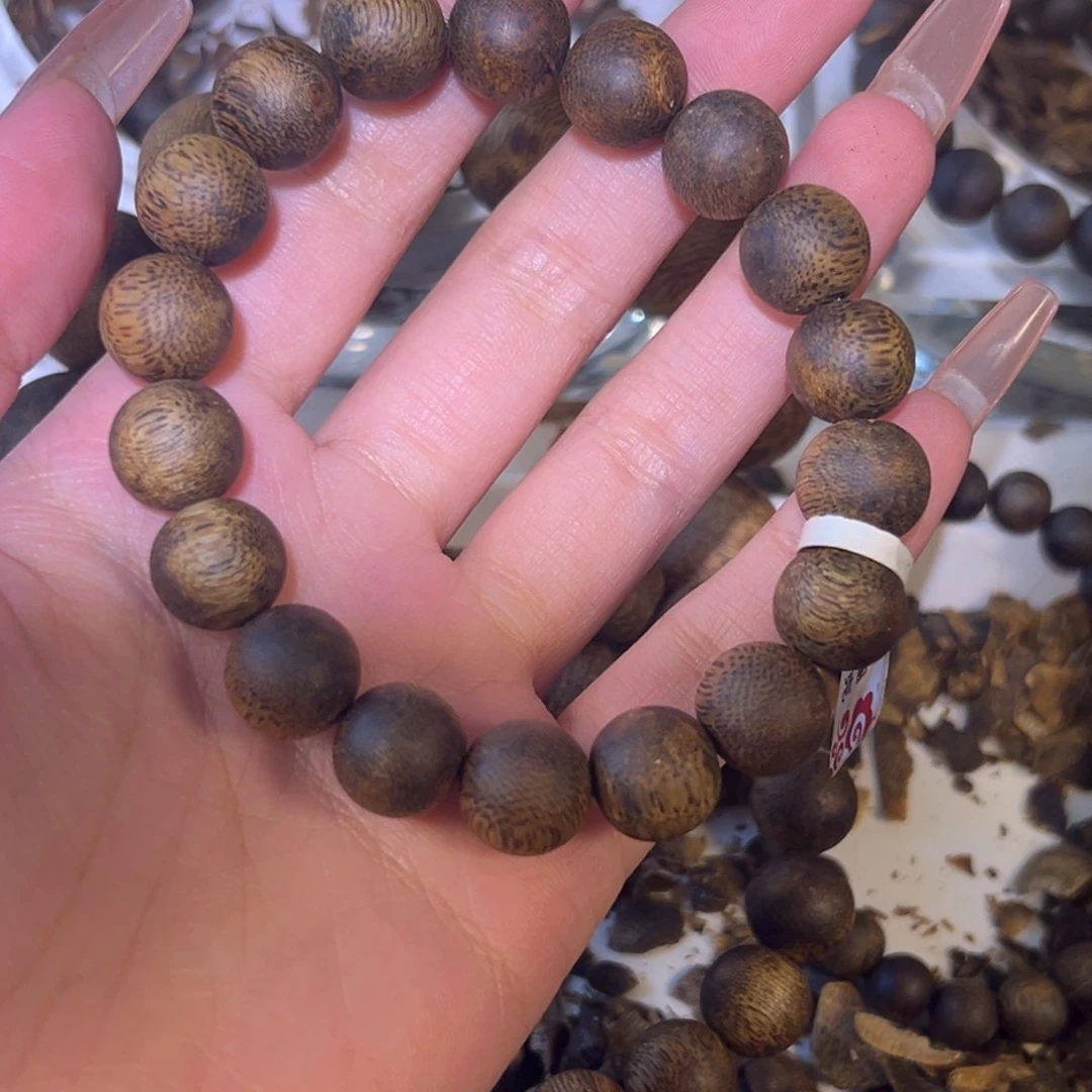 沉香手串春*╮奇楠沉香单圈1.2勺子11