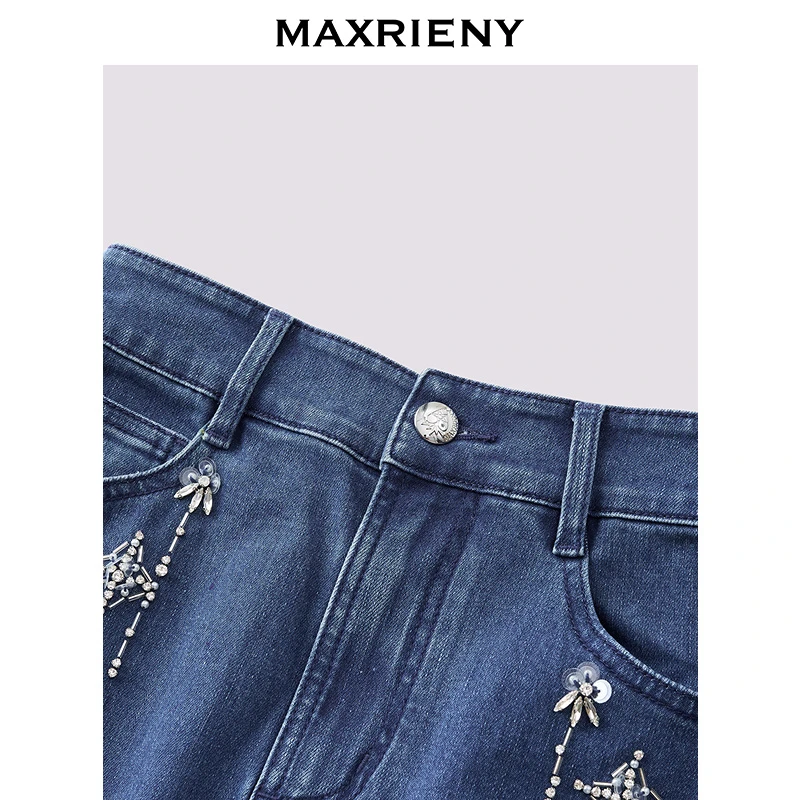 MAXRIENY2025夏牛仔半裙