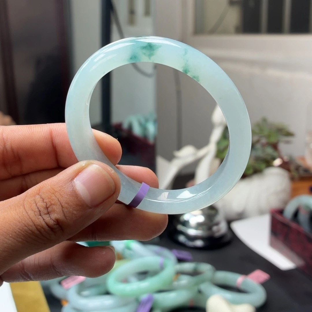 翡翠未镶嵌手镯翡翠23号48-50圈