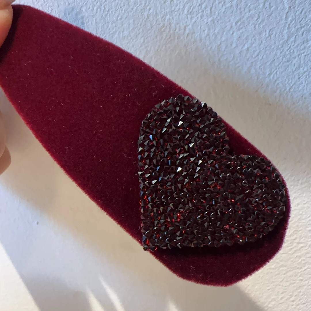 东大门细闪爱心发夹Y208