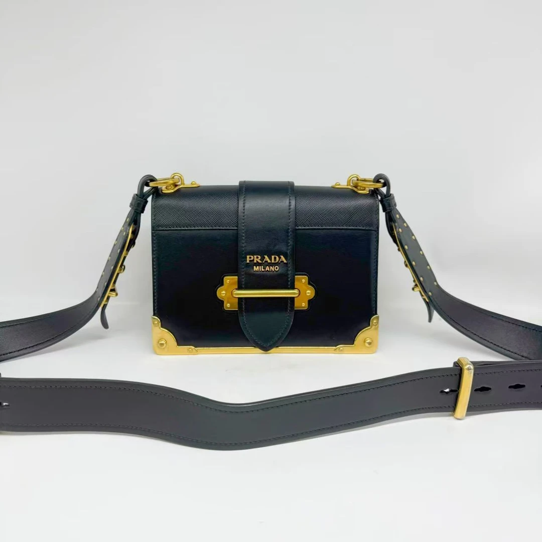 95新 Prada/普拉达 洋诚二手 普拉达宫廷盒子包