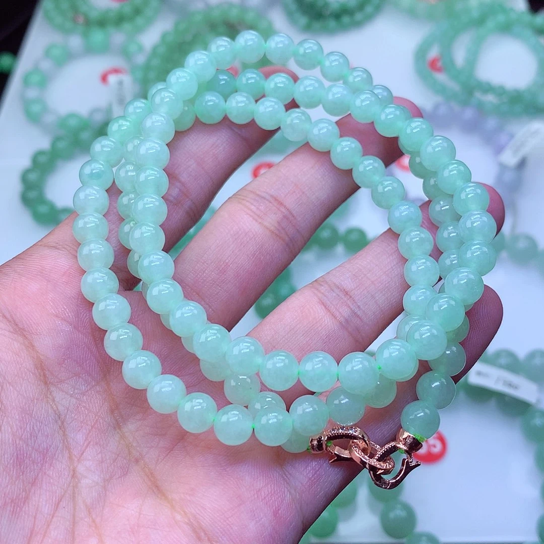 翡翠未镶嵌毛衣链